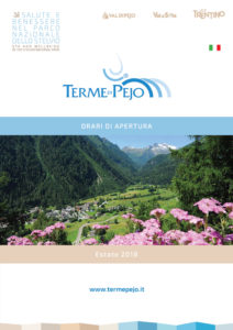 TERME DI PEJO Orari Apertura Estate 2018